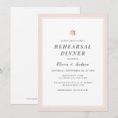 Elegant Roos gouden roos minimalistische repetitie Kaart (Voorkant / Achterkant)