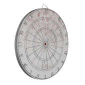 Elegant Roos Gouden Stippen Mandala Dartbord (Voorkant Links)