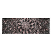 Elegant Roos Gouden Stippen Mandala Marmer Naambadge (Voorkant)