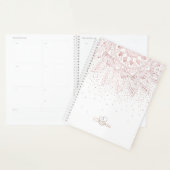 Elegant Roos Gouden Stippen Mandala Planner (Display)