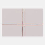 Elegant Roos gouden strepen Het verpakken Pape Wra Inpakpapier Vel (Voorkant)