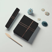 Elegant Roos gouden strepen Verpakkingspape Inpakpapier Vel