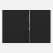 Elegant Roos gouden strepen Verpakkingspape Inpakpapier Vel (Voorkant 3)