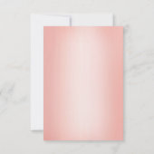 Elegant Roos Gouden Waterverf Bloemen Huwelijk Save The Date (Achterkant)