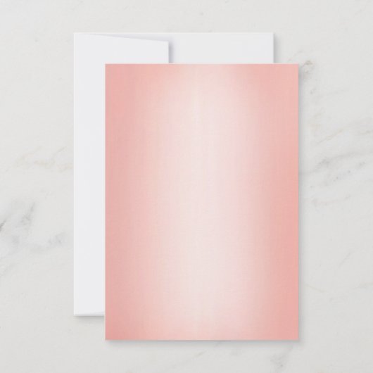 Elegant Roos Gouden Waterverf Bloemen Huwelijk Save The Date (Achterkant)