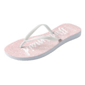 Elegant  roos goudglitter bruidsmeisje teenslippers (Schuin)