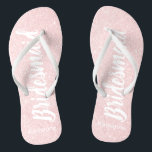 Elegant  roos goudglitter bruidsmeisje teenslippers<br><div class="desc">Faux roos goudglitter bridesmaid design.</div>
