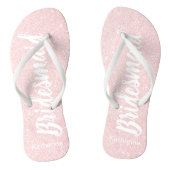 Elegant roos goudglitter bruidsmeisje teenslippers (Voetbed)
