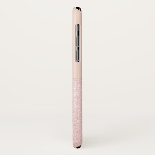 Elegant roos goudglitter en wazig roze Case-Mate iPhone case (Achterkant/links)