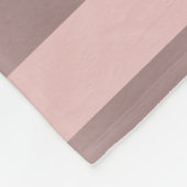 Elegant roos goudglitter en zwarte roze streep fleece deken (Hoek)