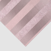 Elegant roos goudglitter en zwarte roze streep tissuepapier (Detail)