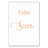Elegant roos goudkalligrafietabel 7 kaart (Achterkant)