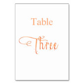 Elegant roos goudkalligrafietabel drie 3 kaart (Voorkant)