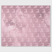 Elegant roos goudrendierpatroon cadeaupapier (Vlak)