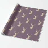 Elegant roos goudrendierpatroon cadeaupapier (Uitgerold)