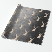 Elegant roos goudrendierpatroon cadeaupapier (Uitgerold)