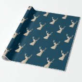 Elegant roos goudrendierpatroon cadeaupapier (Uitgerold)