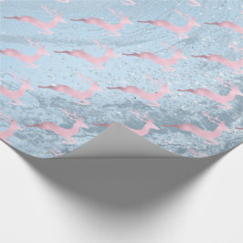 Elegant roos goudrendierpatroon cadeaupapier