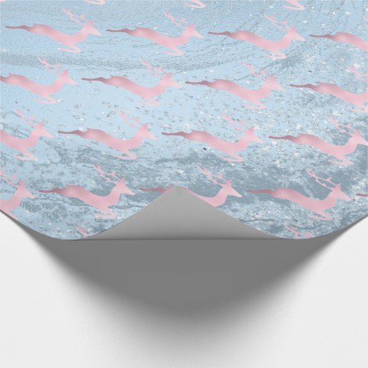 Elegant roos goudrendierpatroon cadeaupapier (Hoek)