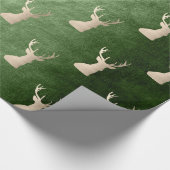 Elegant roos goudrendierpatroon cadeaupapier (Hoek)