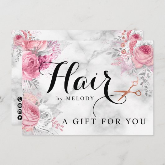 Elegant roos goudschaar (Voorkant / Achterkant)