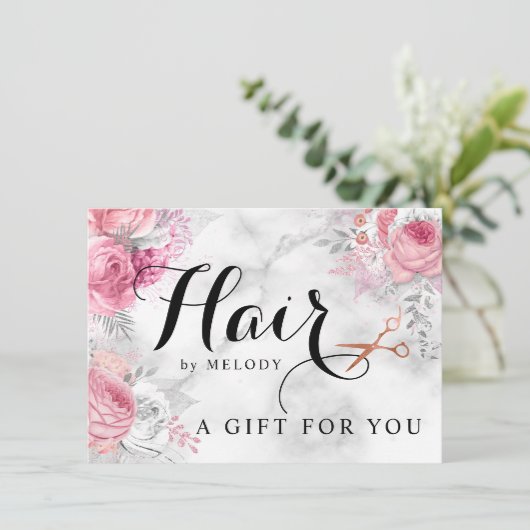 Elegant roos goudschaar (Staand voorkant)