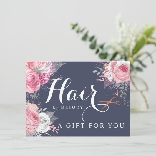 Elegant roos goudschaar (Staand voorkant)