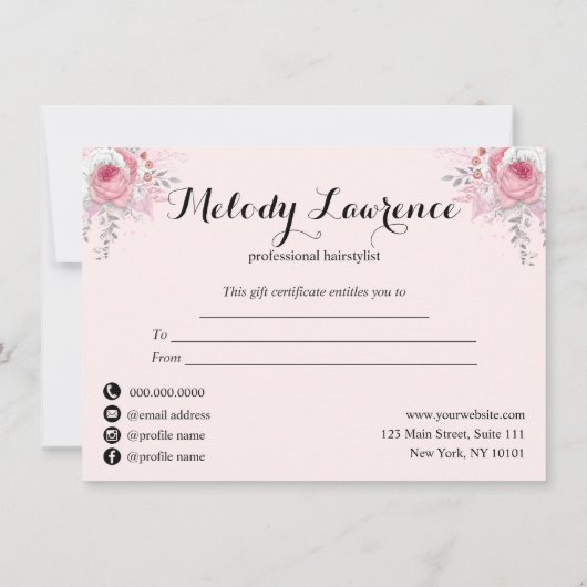 Elegant roos goudschaar (Achterkant)