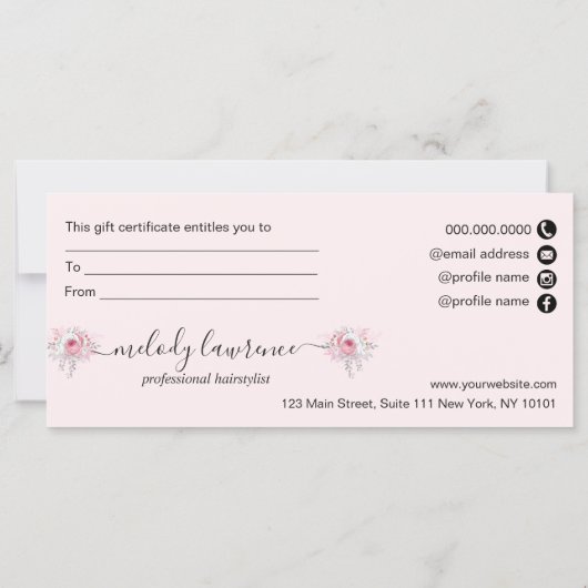 Elegant roos goudschaar (Achterkant)