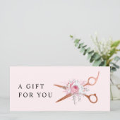 Elegant roos goudschaar (Staand voorkant)