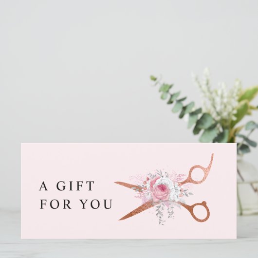 Elegant roos goudschaar (Staand voorkant)