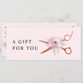 Elegant roos goudschaar (Voorkant / Achterkant)