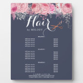 Elegant roos goudschaar- en kappersapparaten fotoplaat (Voorkant)