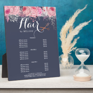 Elegant roos goudschaar- en kappersapparaten fotoplaat