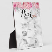 Elegant roos goudschaar- en kappersapparaten fotoplaat (Zijkant)