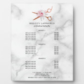 Elegant roos goudschaar- en kappersapparaten fotoplaat (Voorkant)