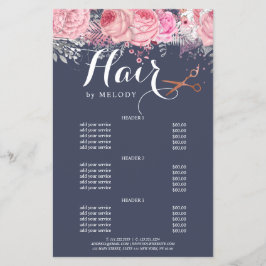 Elegant roos goudschaar flyer