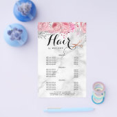 Elegant roos goudschaar flyer (Enkel)