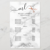 Elegant roos goudschaar flyer (Voorkant)