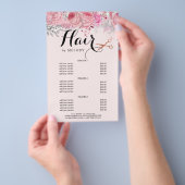 Elegant roos goudschaar flyer (Hand)