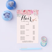 Elegant roos goudschaar flyer (Enkel)