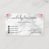 Elegant roos goudschaar klantenkaartje (Achterkant)