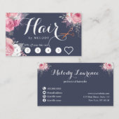 Elegant roos goudschaar klantenkaartje (Voorkant / Achterkant)