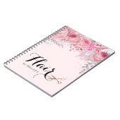 Elegant roos goudschaar notitieboek (Linkerzijde)