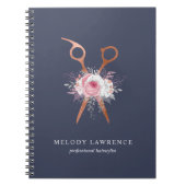 Elegant roos goudschaar notitieboek (Voorkant)