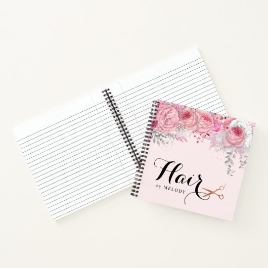 Elegant roos goudschaar notitieboek (Binnen)