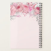 Elegant roos goudschaar planner (Achterkant)