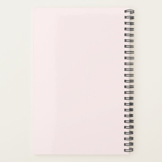 Elegant roos goudschaar planner (Achterkant)