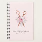 Elegant roos goudschaar planner (Voorkant)