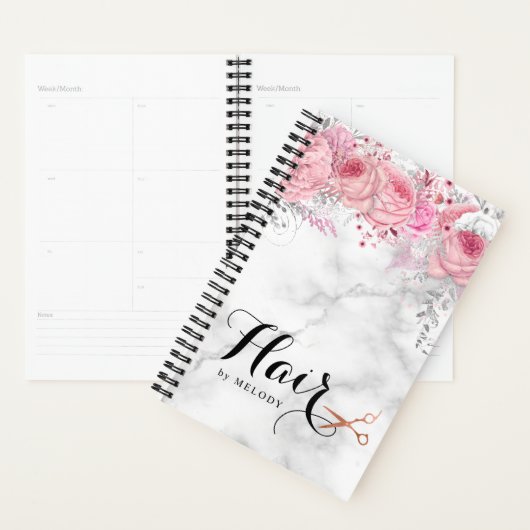 Elegant roos goudschaar planner (Display)
